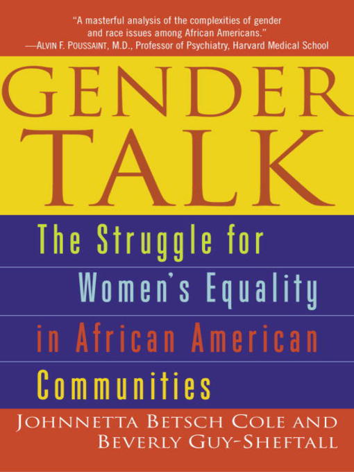 Title details for Gender Talk by Johnnetta B. Cole - Available